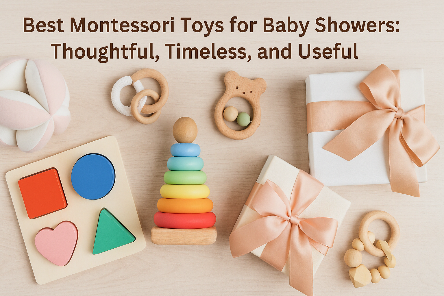 Best Montessori Toys for Baby Showers: Thoughtful, Timeless, and Useful