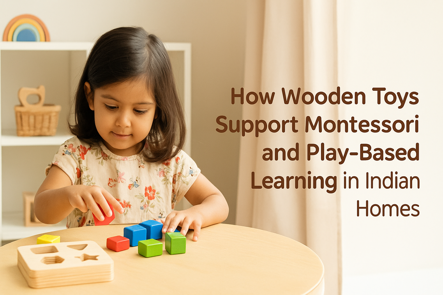 How Wooden Toys Support Montessori and Play-Based Learning in Indian Homes