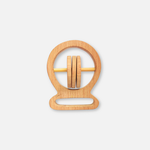 Organic Beechwood Round Baby Rattle