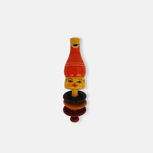 Wooden Colored Whistle Rattle