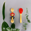 New Born Gift Set of 2 Rattle: Red Maraca, Dumbbell Shape