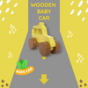 Wooden Yellow Digger Toy