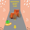 Wooden Orange SUV Toy