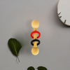 Wooden Dumbbell Rattle - 2 Contrasting Color rings