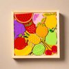 Fruits Puzzle - Wooden Square Tray with Fruits Blocks