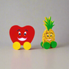 Wooden Pineapple and Apple Fruit Cars