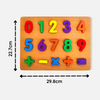 Erenjoy Wooden Number Board - Learn and Count