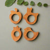 Neem Wood Teethers - Rabbit, Bird, Apple, Strawberry Shapes