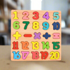 Wooden Alphabet, Number, and Shape Puzzles tray for Toddlers - 3 in one Gift Set