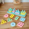 Rectangle Montessori Stacker - Unique Geometric Blocks Shape