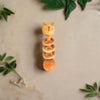 Natural Wooden Dumbbell Rattle with ears- Safe and Stimulating Toy