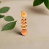 Natural Wooden Dumbbell Rattle with ears- Safe and Stimulating Toy