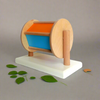 Wooden Rainbow Wheel Spinner Drum Toy