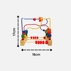 Erenjoy Wooden Beads Maze - Montessori Educational Toy for Babies