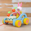 Bunny Drummer: Montessori Push-Pull Car Toy