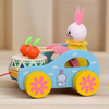 Bunny Drummer: Montessori Push-Pull Car Toy