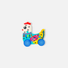 Charming Hen Car - 3 Wooden Colorful Puzzle Blocks with Alphabet