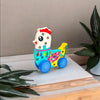 Charming Hen Car - 3 Wooden Colorful Puzzle Blocks with Alphabet