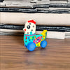 Charming Hen Car - 3 Wooden Colorful Puzzle Blocks with Alphabet