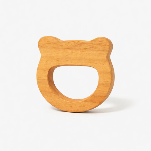 Bunny Head Shape Neem Wood Teether