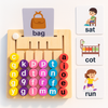 Wooden Word Builder Puzzle – Phonics Learning Toy
