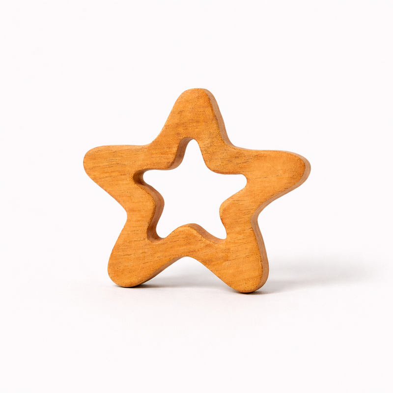 Star Shape Neem Wood Teether