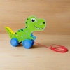 Dino Car with Alphabet Puzzle Blocks