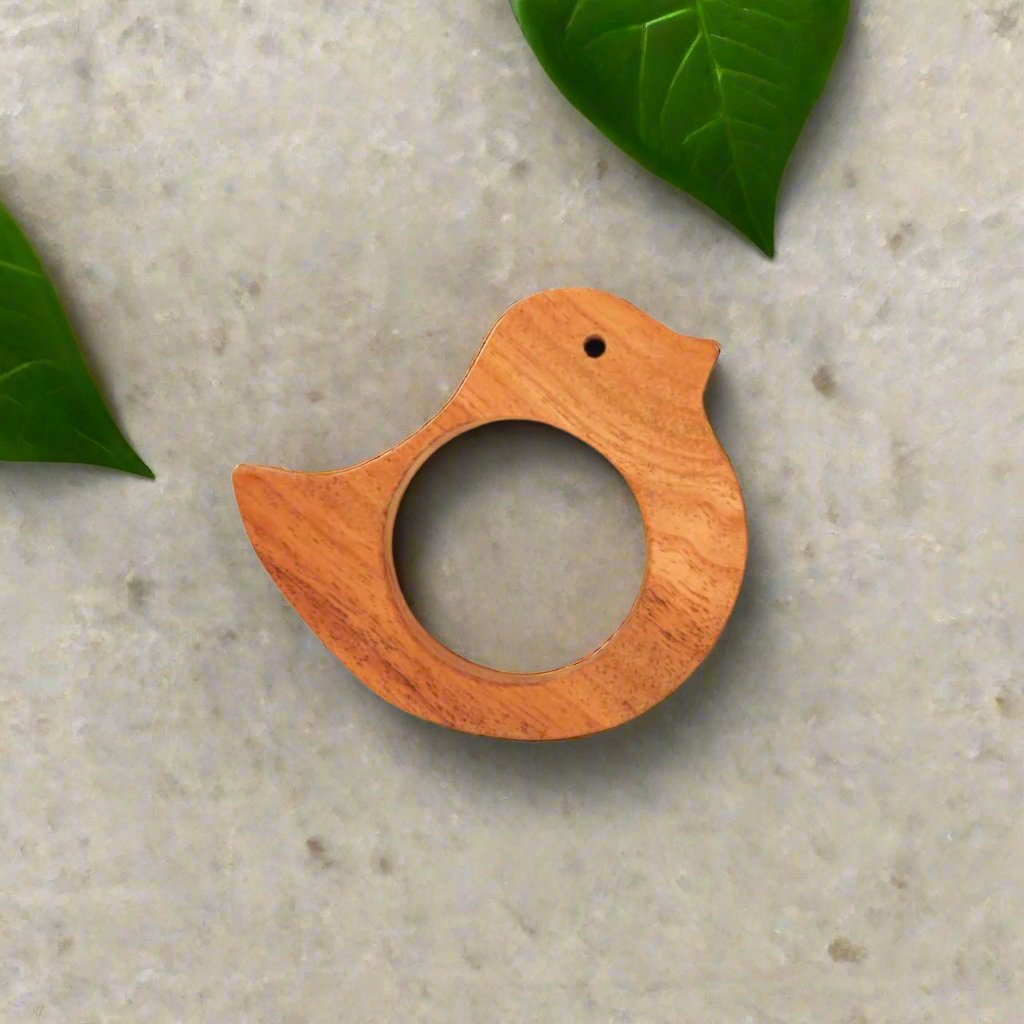 Erenjoy Bird Shaped Neem Wooden Teether for Babies