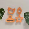 Erenjoy Neem Wood Teethers - Bird, Strawberry, Pacifier, Star Shapes