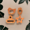 Erenjoy Neem Wood Teethers - Bird, Strawberry, Pacifier, Star Shapes