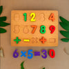 Erenjoy Wooden Number Board - Learn and Count