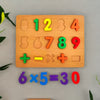 Erenjoy Wooden Number Board - Learn and Count