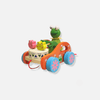 Frog Drummer - Montessori push and pull car