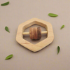 Beechwood Hexa Rattle - Natural Trio of Rings