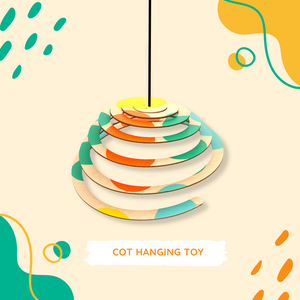 Monochrome Magic Spinner - Mesmerizing Cot hanging Spiral Toy