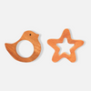 Neem Wood Teethers - Bird, Star Shapes