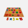 Wooden Montessori Number Board 1-20 - Counting Blocks with Arithmetic Operations