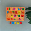 Wooden Montessori Number Board 1-20 - Counting Blocks with Arithmetic Operations