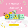 Rectangle Montessori Stacker - Unique Geometric Blocks Shape