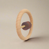 Beechwood Ring Rattle with Triple Rings