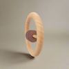 Beechwood Ring Rattle with Triple Rings