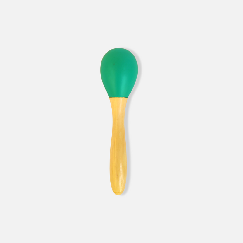 Green Maracas Rattle - Vibrant Musical Shaker for New Born