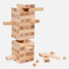 Numbered Jenga Building Bricks- 54 Pcs Mini Wooden Blocks with 4 Dice