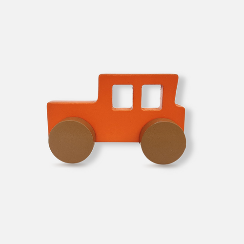 Wooden Orange SUV Toy