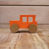 Wooden Orange SUV Toy