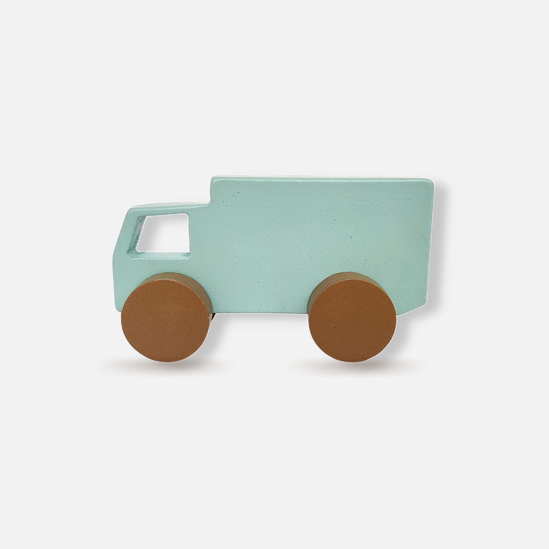 Aqua Wooden Cargo Truck