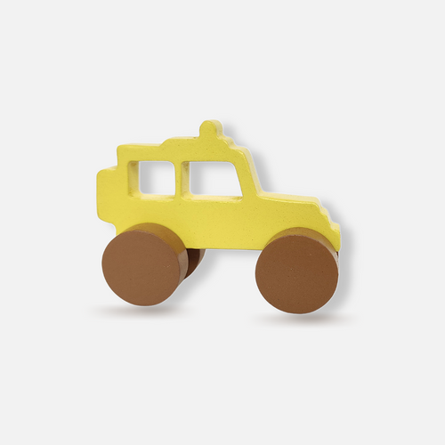 Wooden Yellow Digger Toy