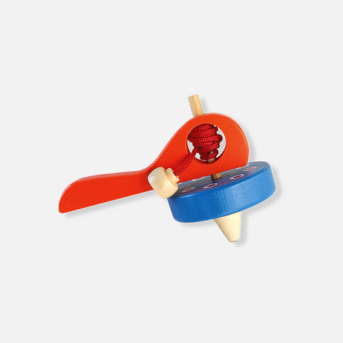 Wooden Spinning Top: Classic Handcrafted Gyro Toy for Kid