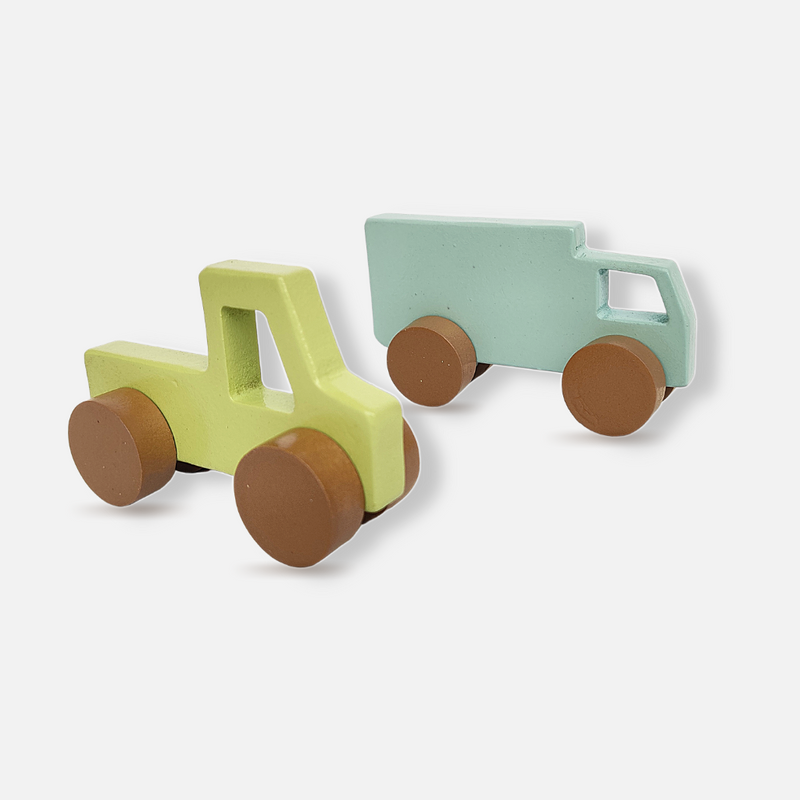 Wooden Vehicles Set: Safe and Imaginative Playtime for Little Explorers