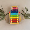 Wooden Xylophone Toy with 8 Notes and Colorful 6 Ring Stacker Set